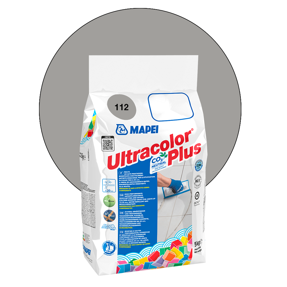 Mapei Ultracolor Plus - 112 Gris Moyen, 5 kg main product photo
